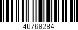 Código de barras (EAN, GTIN, SKU, ISBN): '40768284'