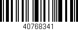 Código de barras (EAN, GTIN, SKU, ISBN): '40768341'