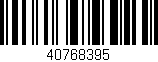 Código de barras (EAN, GTIN, SKU, ISBN): '40768395'
