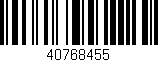 Código de barras (EAN, GTIN, SKU, ISBN): '40768455'