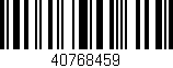 Código de barras (EAN, GTIN, SKU, ISBN): '40768459'