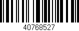 Código de barras (EAN, GTIN, SKU, ISBN): '40768527'