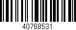 Código de barras (EAN, GTIN, SKU, ISBN): '40768531'