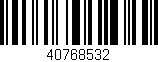 Código de barras (EAN, GTIN, SKU, ISBN): '40768532'
