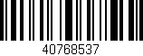 Código de barras (EAN, GTIN, SKU, ISBN): '40768537'