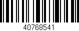 Código de barras (EAN, GTIN, SKU, ISBN): '40768541'