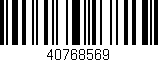 Código de barras (EAN, GTIN, SKU, ISBN): '40768569'