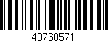 Código de barras (EAN, GTIN, SKU, ISBN): '40768571'