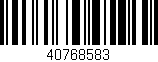 Código de barras (EAN, GTIN, SKU, ISBN): '40768583'