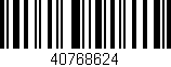 Código de barras (EAN, GTIN, SKU, ISBN): '40768624'