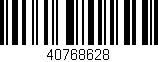 Código de barras (EAN, GTIN, SKU, ISBN): '40768628'