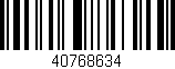Código de barras (EAN, GTIN, SKU, ISBN): '40768634'