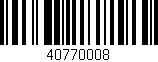 Código de barras (EAN, GTIN, SKU, ISBN): '40770008'