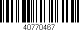 Código de barras (EAN, GTIN, SKU, ISBN): '40770467'