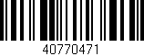 Código de barras (EAN, GTIN, SKU, ISBN): '40770471'