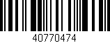 Código de barras (EAN, GTIN, SKU, ISBN): '40770474'