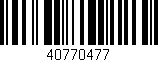 Código de barras (EAN, GTIN, SKU, ISBN): '40770477'