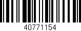 Código de barras (EAN, GTIN, SKU, ISBN): '40771154'