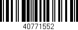 Código de barras (EAN, GTIN, SKU, ISBN): '40771552'