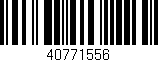 Código de barras (EAN, GTIN, SKU, ISBN): '40771556'