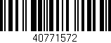 Código de barras (EAN, GTIN, SKU, ISBN): '40771572'