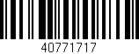 Código de barras (EAN, GTIN, SKU, ISBN): '40771717'