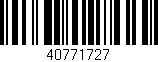 Código de barras (EAN, GTIN, SKU, ISBN): '40771727'