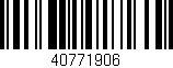 Código de barras (EAN, GTIN, SKU, ISBN): '40771906'
