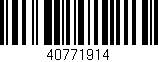 Código de barras (EAN, GTIN, SKU, ISBN): '40771914'