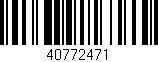 Código de barras (EAN, GTIN, SKU, ISBN): '40772471'
