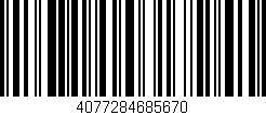 Código de barras (EAN, GTIN, SKU, ISBN): '4077284685670'