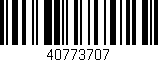 Código de barras (EAN, GTIN, SKU, ISBN): '40773707'