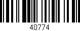 Código de barras (EAN, GTIN, SKU, ISBN): '40774'