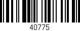 Código de barras (EAN, GTIN, SKU, ISBN): '40775'