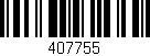 Código de barras (EAN, GTIN, SKU, ISBN): '407755'