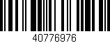 Código de barras (EAN, GTIN, SKU, ISBN): '40776976'