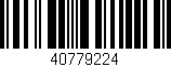 Código de barras (EAN, GTIN, SKU, ISBN): '40779224'