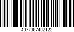 Código de barras (EAN, GTIN, SKU, ISBN): '4077987402123'