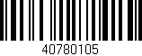 Código de barras (EAN, GTIN, SKU, ISBN): '40780105'