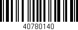Código de barras (EAN, GTIN, SKU, ISBN): '40780140'