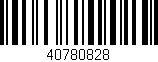 Código de barras (EAN, GTIN, SKU, ISBN): '40780828'