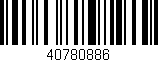 Código de barras (EAN, GTIN, SKU, ISBN): '40780886'