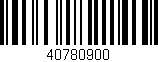 Código de barras (EAN, GTIN, SKU, ISBN): '40780900'