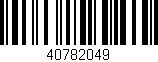Código de barras (EAN, GTIN, SKU, ISBN): '40782049'