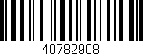 Código de barras (EAN, GTIN, SKU, ISBN): '40782908'