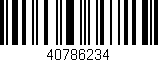 Código de barras (EAN, GTIN, SKU, ISBN): '40786234'