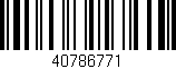 Código de barras (EAN, GTIN, SKU, ISBN): '40786771'