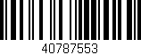 Código de barras (EAN, GTIN, SKU, ISBN): '40787553'
