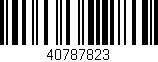 Código de barras (EAN, GTIN, SKU, ISBN): '40787823'