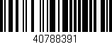 Código de barras (EAN, GTIN, SKU, ISBN): '40788391'